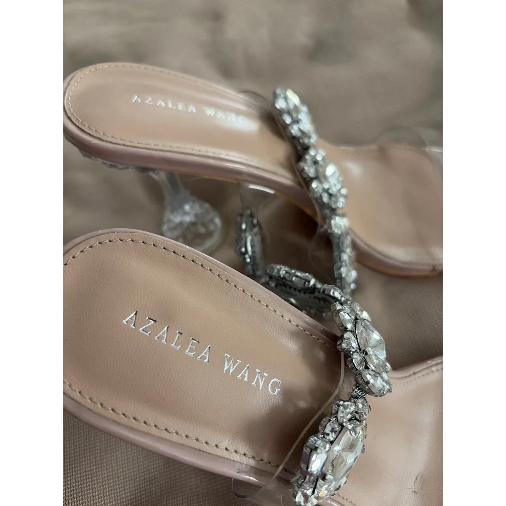 AZALEA WANG Wedding Sandals in Nude Women's Size 10 Narrow width